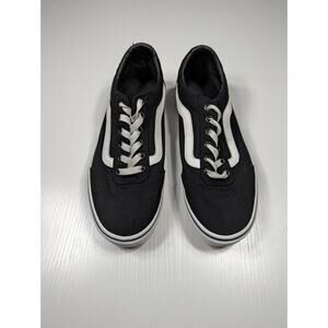 Vans Off The Wall Shoes Womens Size 8.5 Black White Low Old Skool Sneakers